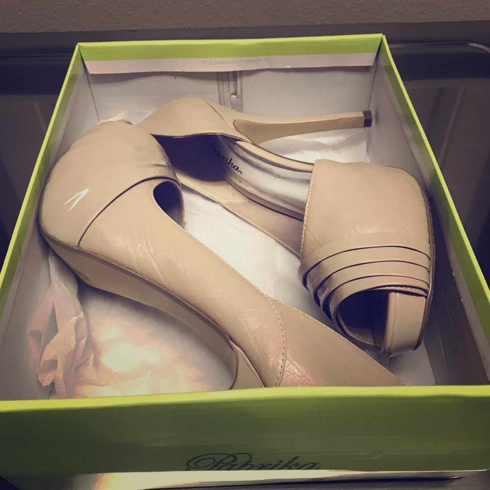 Paprika Maya Beige Heels